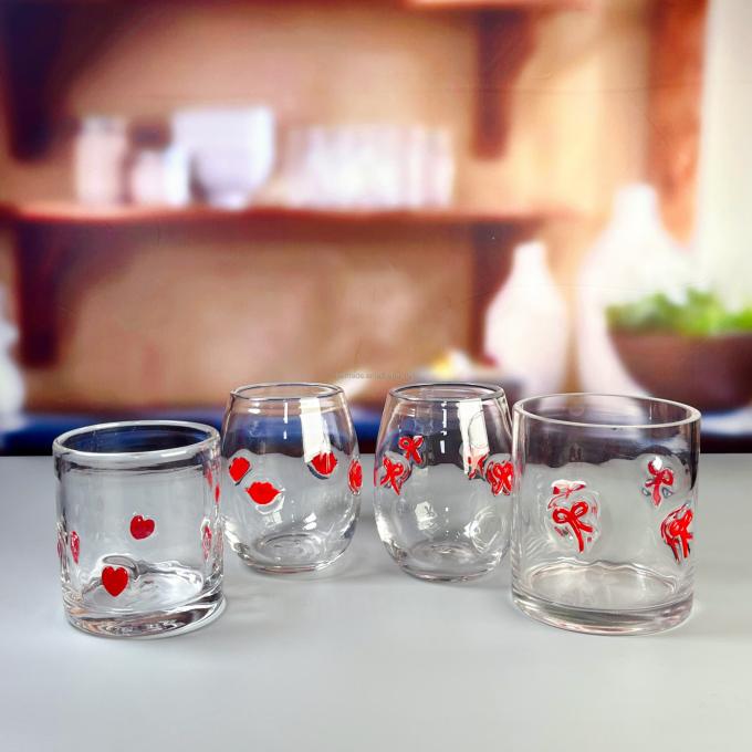 Handmade Amber Glass Vase Modern Unique Vase for Table Centerpiece Decorative Flower Vases for Home Office Wedding(S size) 5