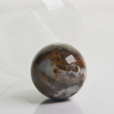 Marble Sphere Base Crystal Wine Glass Set Handblown Ultra Clear Crystal with Natural Stone Elegance Ideal for Daily and Special Gatherings