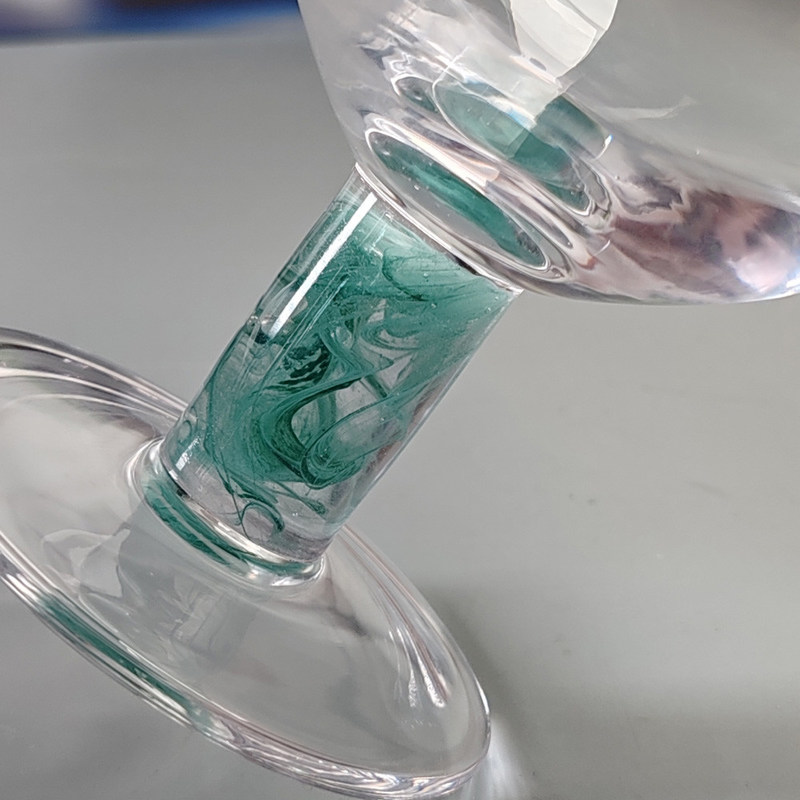 kwaliteit Mexicaanse confetti design Elegante waterbekers Luxe handgeblazen confetti cocktails Glasbeker Romantische korte stam wijn glazen fabriek