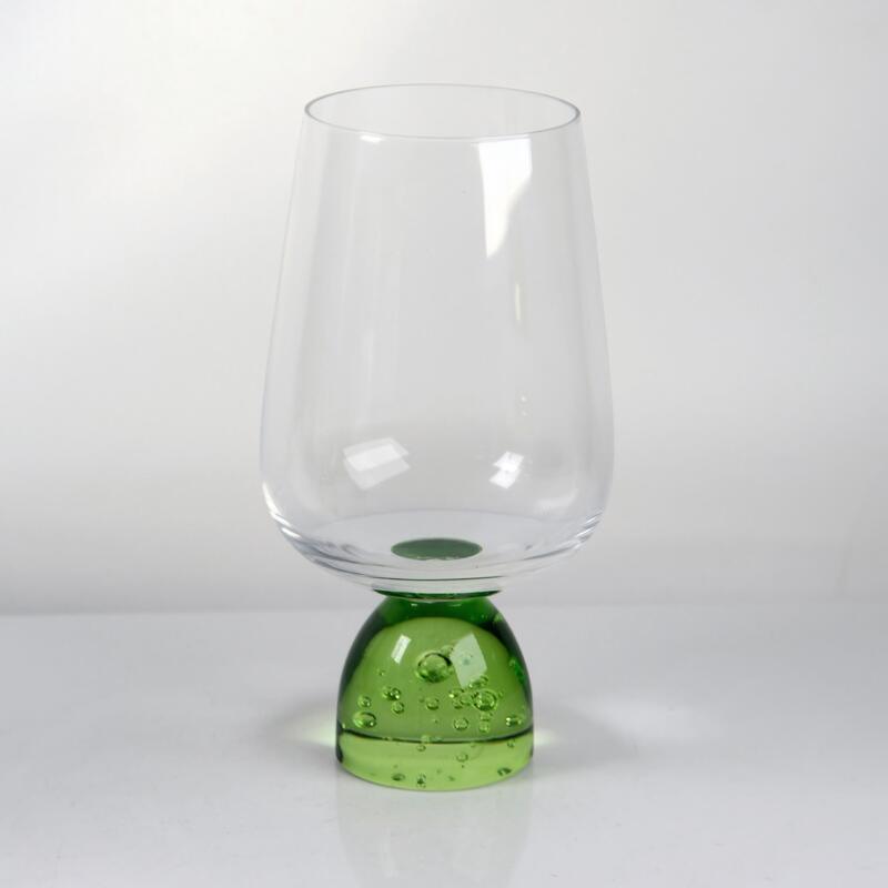 kwaliteit Handgemaakte kristallen glasbeker met een bubbelbasis en loodvrij glas voor elegant eten fabriek