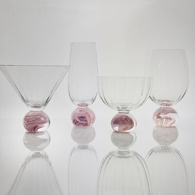 kwaliteit High Clarity Pink Cloud Crystal Wine Glass Set Ontworpen voor in Restaurants Bars en wijnproeverij Evenementen Biedt superieure presentatie fabriek