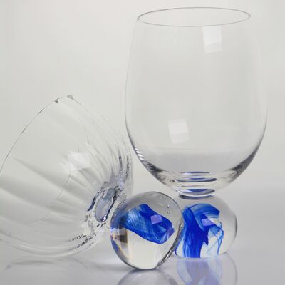 kwaliteit Elegant blauw wolk kristal wijn glas set ideaal voor restaurants hotels bars en horeca diensten Biedt superieure helderheid en stijl fabriek