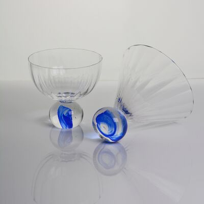 kwaliteit Elegant blauw wolk kristal wijn glas set ideaal voor restaurants hotels bars en horeca diensten Biedt superieure helderheid en stijl fabriek