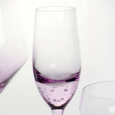 kwaliteit Lavendel bubbel kristal wijn glas handgeblazen met gradiënt tint en delicate gevangen bubbels combineren elegantie met duurzaamheid fabriek