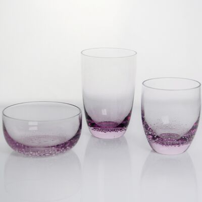 kwaliteit Crystal Wine Glas met de hand geblazen met subtiele gevangen belletjes en een zachte lavendel om helder gradiënt combineren van schoonheid en duurzaamheid fabriek