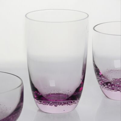 kwaliteit Crystal Wine Glas met de hand geblazen met subtiele gevangen belletjes en een zachte lavendel om helder gradiënt combineren van schoonheid en duurzaamheid fabriek