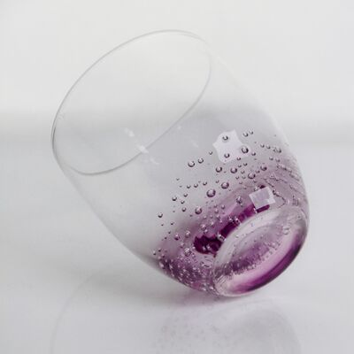 kwaliteit Crystal Wine Glas met de hand geblazen met subtiele gevangen belletjes en een zachte lavendel om helder gradiënt combineren van schoonheid en duurzaamheid fabriek