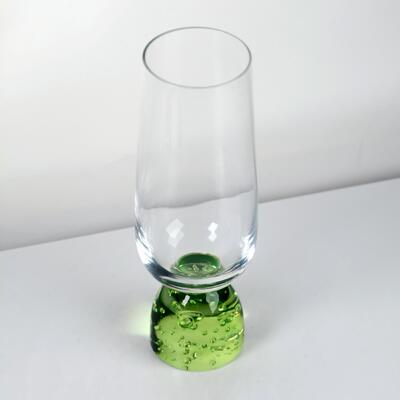 kwaliteit Handgemaakte kristallen glasbeker met een bubbelbasis en loodvrij glas voor elegant eten fabriek