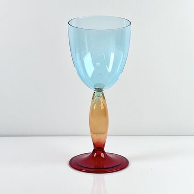 Kwaliteit Hand-Blown Gradient Color Borosilicate Wine Glasses, Multi-Color Artistic Stem Goblets for Wine, Cocktail, Home Bar & Party Decor fabriek