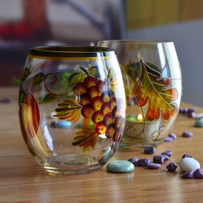 kwaliteit Eivormige, prachtige glazen cilinderkaarshouders, glazen votieve kaarshouders. fabriek