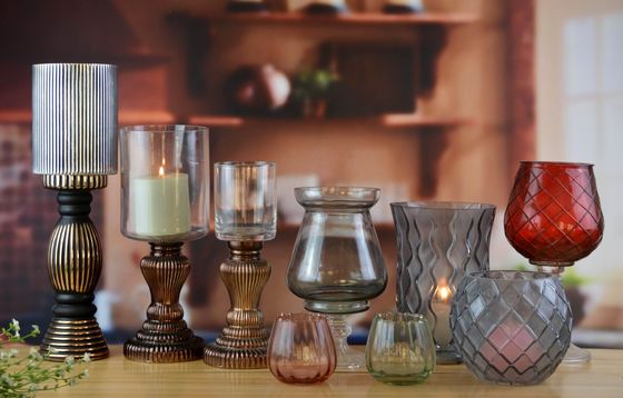 kwaliteit Handgemaakte oude zuilkaarshouders met zilveren voet fabriek