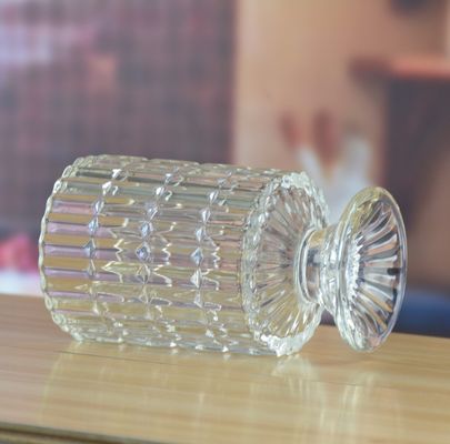 kwaliteit Heavy Duty Foot Pillar glazen kaarshouders, heldere glazen kaarshouders als bloemenvaas fabriek