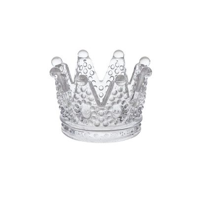 kwaliteit Romantic Crown Tea Light Mini Votive Kaarshouders, Glascilinder Kaarshouders Voor Feest fabriek