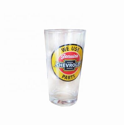 kwaliteit Grote reus 20 oz pint Craft Bierglazen met kleur decal fabriek