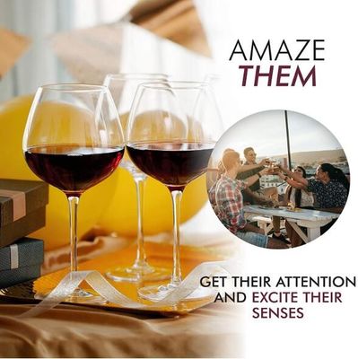 kwaliteit Mouthblown Grote grootte 750 ml Stemmed Crystal Wine Glasses, Crystal Red Wine Glasses fabriek