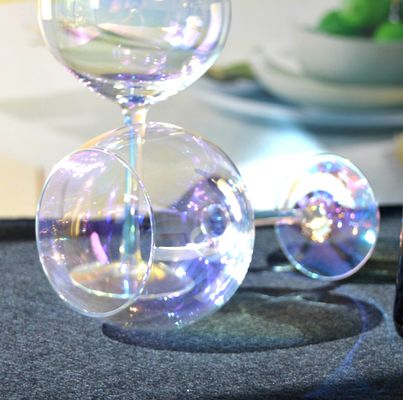 kwaliteit Reuzenregenboogkleur ballonvorm 23 oz kristalwijn glazen fabriek