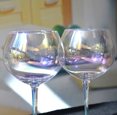 kwaliteit Reuzenregenboogkleur ballonvorm 23 oz kristalwijn glazen fabriek