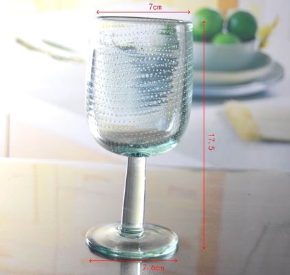 kwaliteit Natuurlijke kleur Dikke muur 11oz Vintage kristalbekers met belletjes fabriek