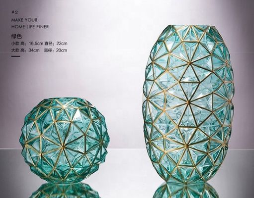 kwaliteit Creatieve handgeschilderde glazen vaas voor bruiloft fabriek