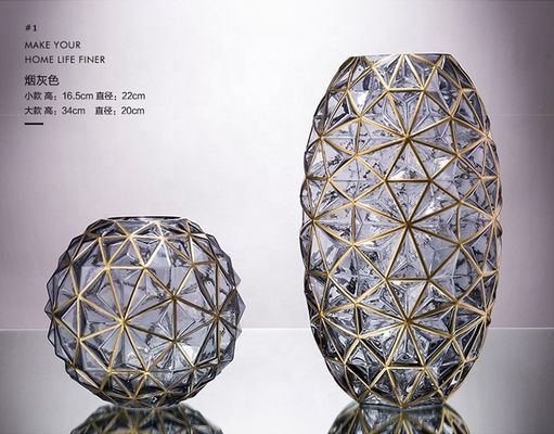 kwaliteit Creatieve handgeschilderde glazen vaas voor bruiloft fabriek