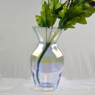 kwaliteit Aanpassen Irridescent Decorative Glass Vase Voor Huis fabriek