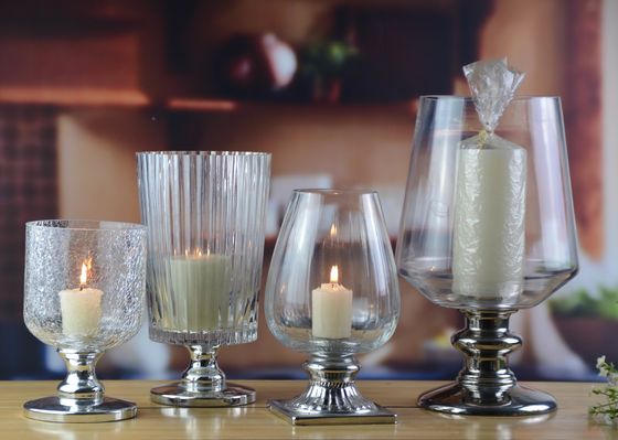 kwaliteit Met de hand geblazen vintage hoge kristallen vazen voor middelstukken fabriek