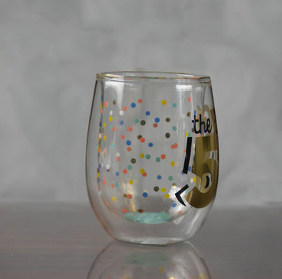 kwaliteit Hoog borosilicaat dubbelwand handgemaakt whisky glas fabriek