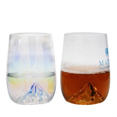 kwaliteit 14 oz whisky glazen met creatieve ijsberg bodem fabriek