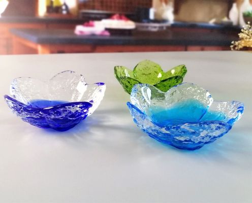 kwaliteit In de kersenbloesem glas saus borden voor het diner tafel fabriek