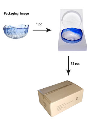 kwaliteit Hamerpatroon Onregelmatige vorm Kristallen sla voor het serveren fabriek