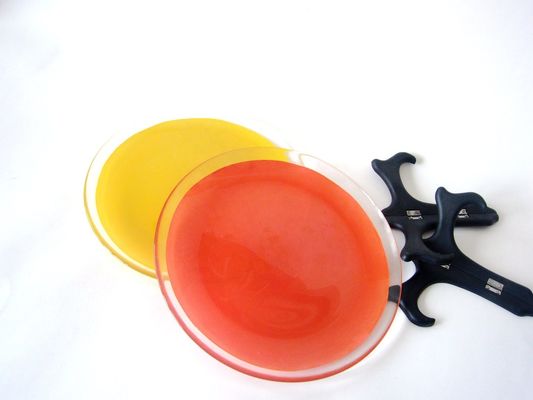 kwaliteit 10 inch transparante rand tint kleur glas oplaadplaten fabriek