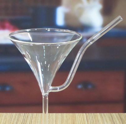 kwaliteit Borosilicaat vintage cocktail glazen met stro fabriek