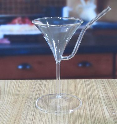 kwaliteit Borosilicaat vintage cocktail glazen met stro fabriek