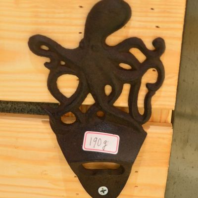 kwaliteit Rustieke muur gemonteerde octopus antieke gietijzeren flesopener fabriek