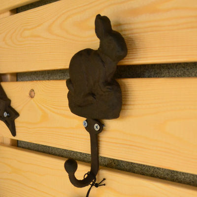 kwaliteit Antieke schattig konijn gietijzeren hoeken gietijzeren ambachten fabriek