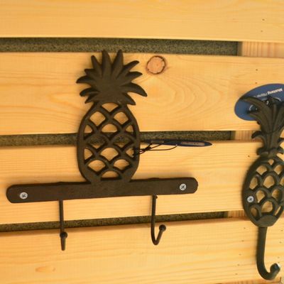kwaliteit Ananas Vintage Muurhanger Sleutelhanger Gegooid ijzer Handwerk fabriek