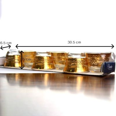 kwaliteit Hoogwaardige luxe gouden decal versierde tumbler drinkglassen fabriek