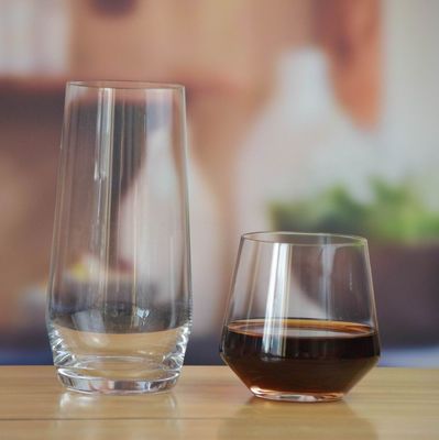 kwaliteit Stemloze 20 oz glazen tumbler voor ijs thee fabriek