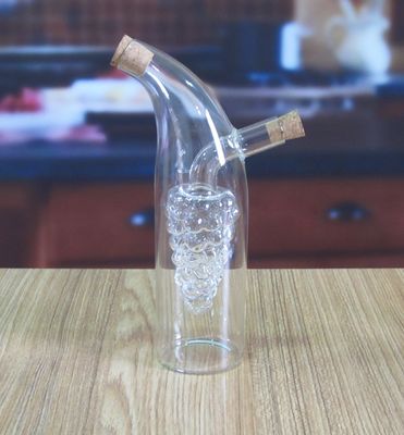 kwaliteit Dubbele laag druivenvormig glazen blik met deksel voor olie fabriek