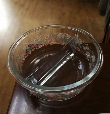 kwaliteit Twee potten met borosilicaat, heldere glasopslagpotten, glazen schaal met deksel. fabriek