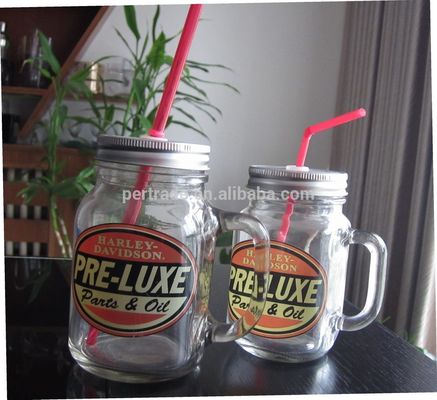 kwaliteit Kleur Diamanten lettertypen Handgeschilderde glazen container voor de keuken fabriek