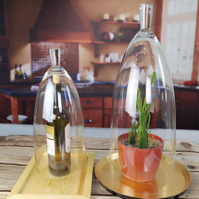 kwaliteit Transparante loodvrije 21" glazen koepelklok fabriek