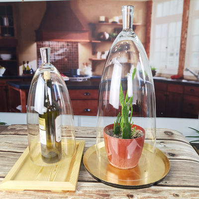 kwaliteit Transparante loodvrije 21" glazen koepelklok fabriek