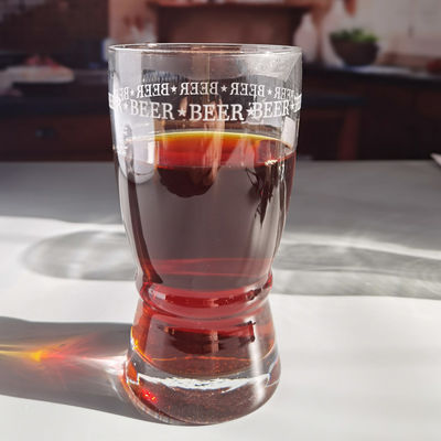 kwaliteit Creatieve grote mond pub craft bier glazen met cirkel logo decoratie fabriek