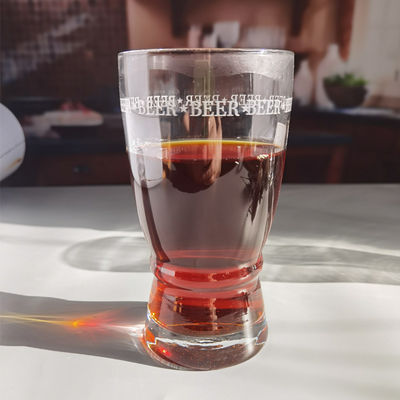 kwaliteit Creatieve grote mond pub craft bier glazen met cirkel logo decoratie fabriek