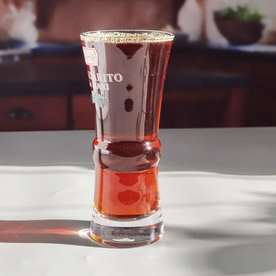 kwaliteit Highball Drinking Cocktail Kristallen glazen met een kleur logo fabriek